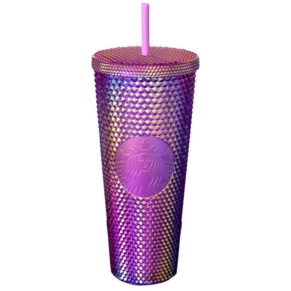 Starbucks Other - Starbucks Oil Slick Studded Tumbler - Purple